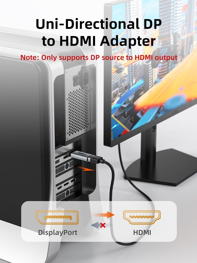 CABLETIME DP to HDMI Adapter 4K60Hz - Image 4